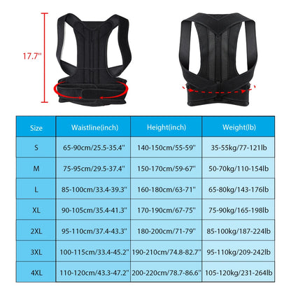 Adjustable Posture Support Brace