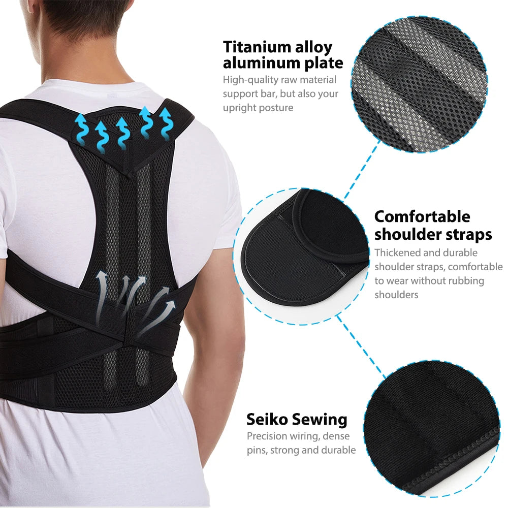 Adjustable Posture Support Brace