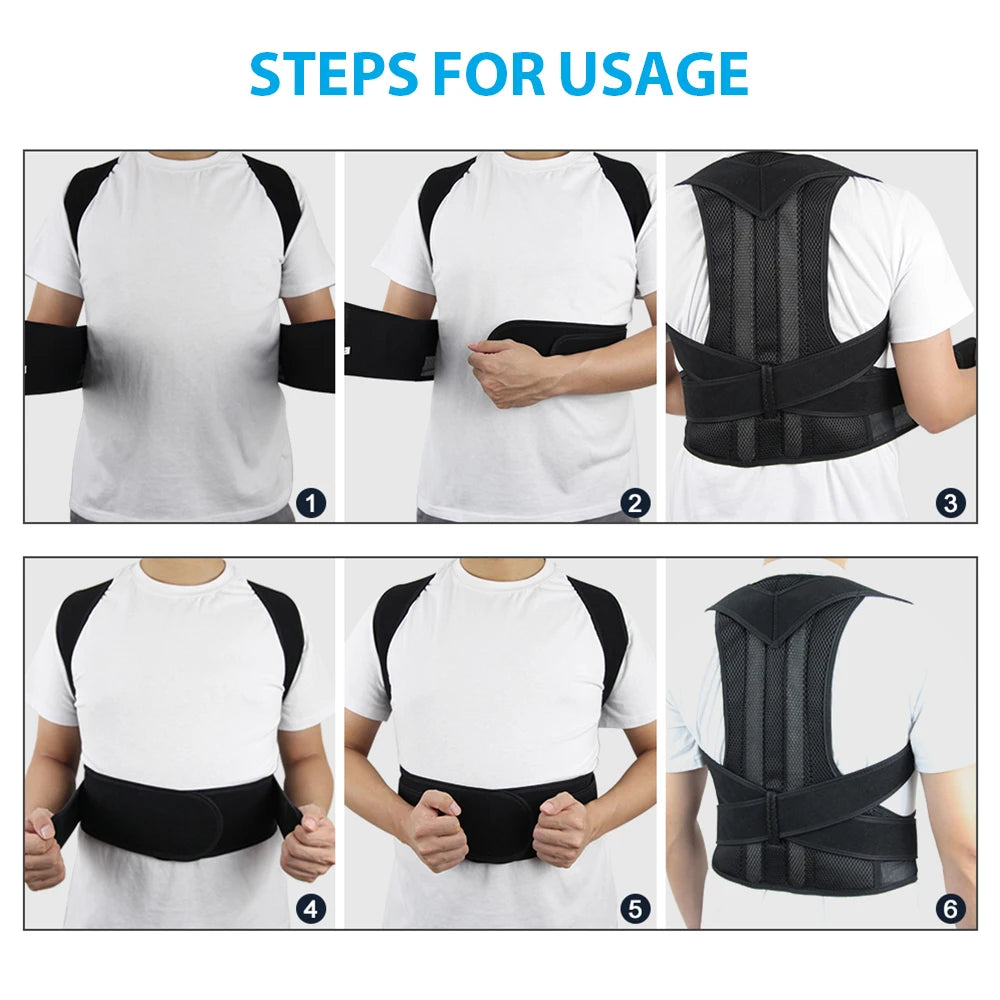 Adjustable Posture Support Brace