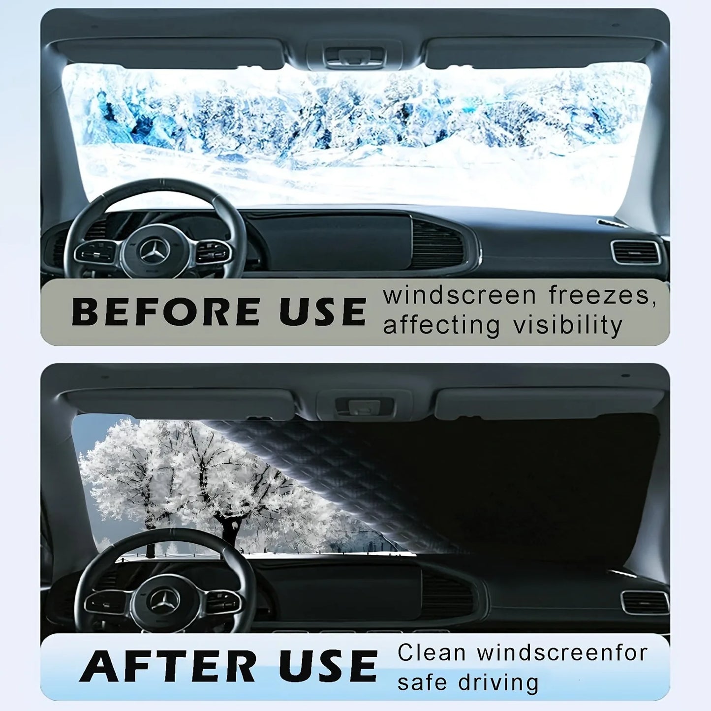 Magnetic Snow Windshield Cover