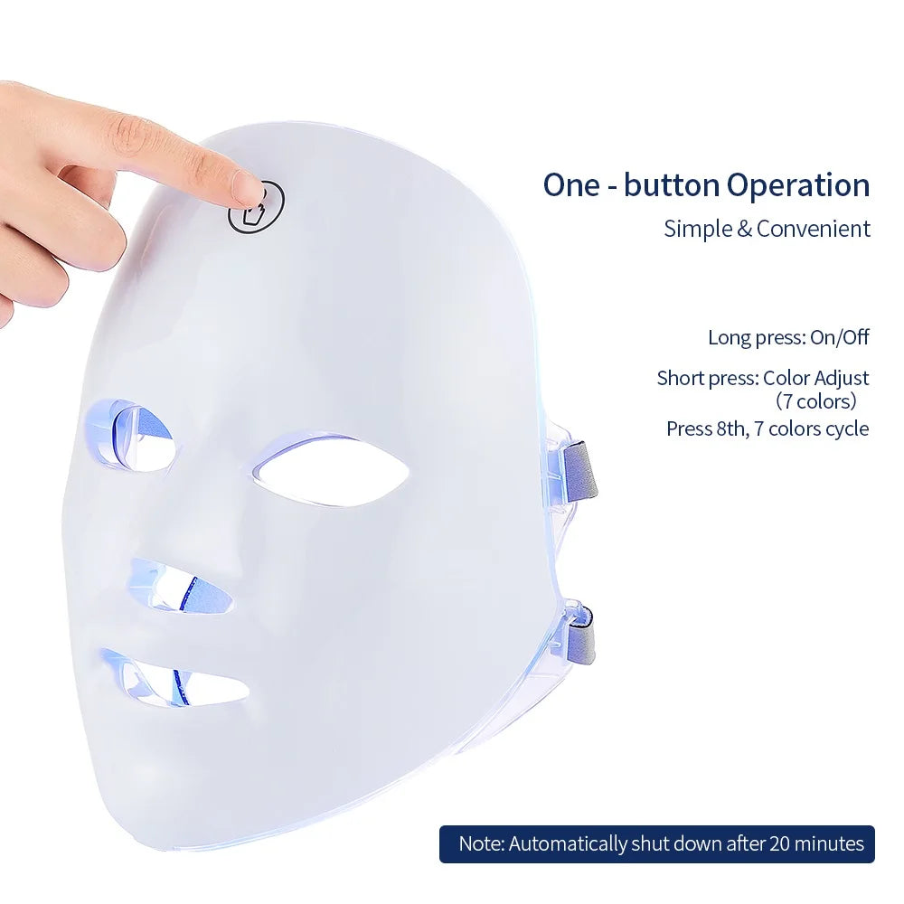 7-Colors LED Skin Therapy Mask