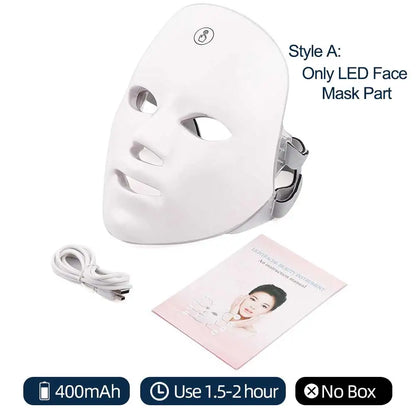 7-Colors LED Skin Therapy Mask