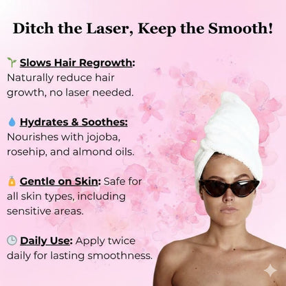 SmoothGlow™ Hair Reduction Oil – Noticeably Less Hair in Weeks